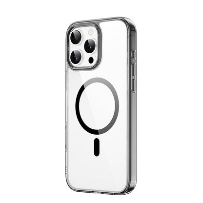 iPhone 16 Pro Max Kılıf Wiwu MCC-101 iShield Pro Serisi M-safe Şarj Özellikli Crystal Sert PC Kapak