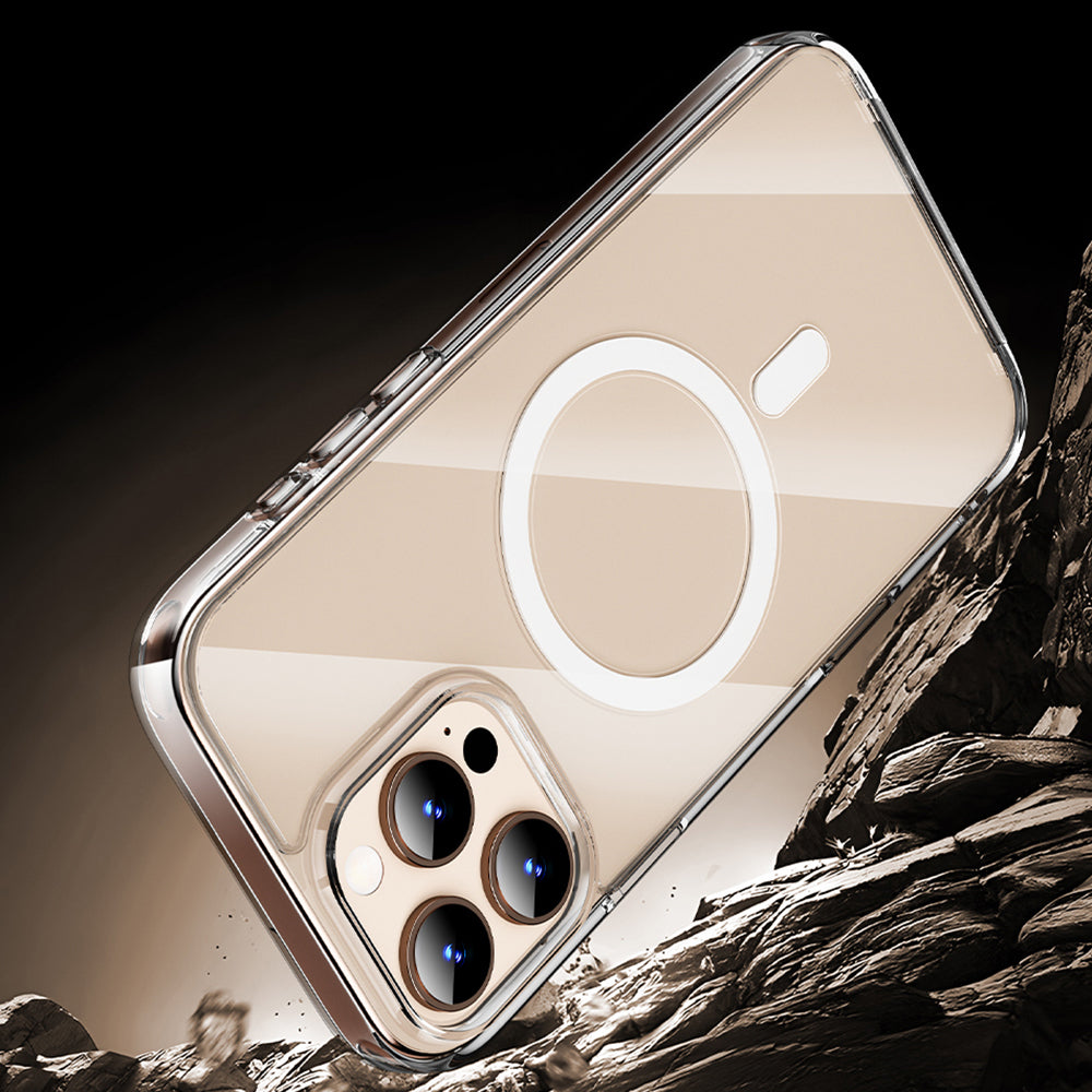 iPhone 16 Pro Max Kılıf Wiwu MCC-102 Magnetic Crystal Sert PC Kapak