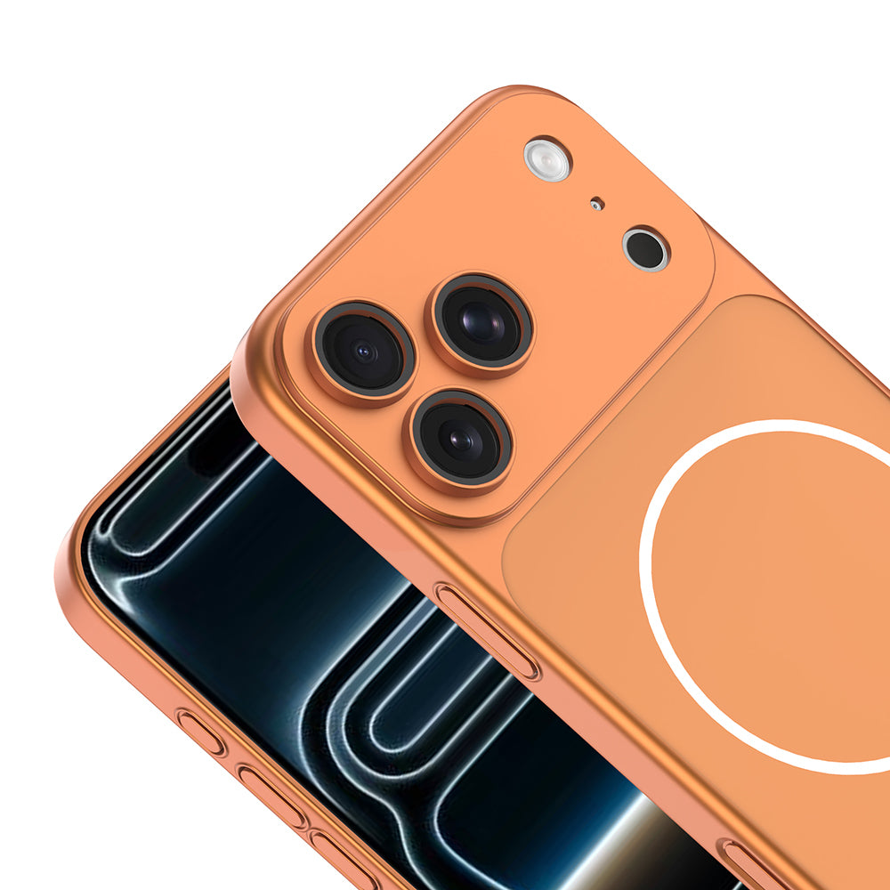 Apple iPhone 16 Pro Max Kılıf Zore M-Safe Şarj Özellikli Kamera Korumalı Spark Kapak