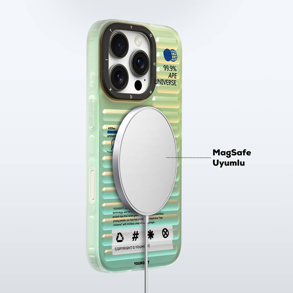 iPhone 16 Pro Max M-safe Şarj Özellikli Youngkit Chameleon Serisi Kapak
