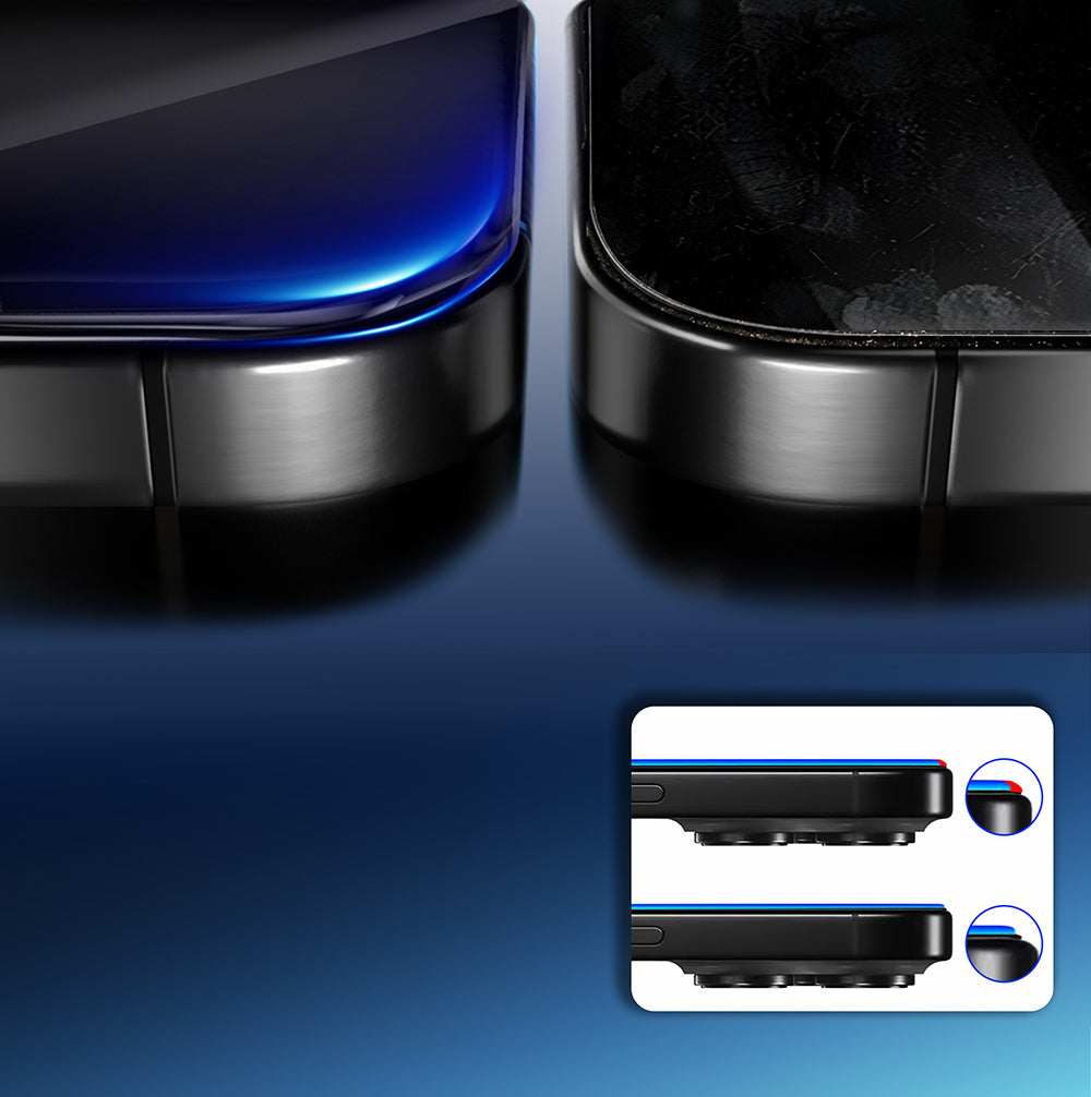 Apple iPhone 16 Pro Max Mohseven Pure Safir Coating HD 3D Glue Temperli Cam Ekran Koruyucu