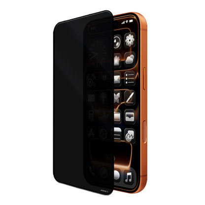 iPhone 16 Pro Max Mohseven Safir Coating 3D Glue Privacy Hayalet Temperli Cam Ekran Koruyucu