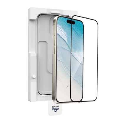 iPhone 16 Pro Max Wiwu GT-020 Titan Guard Serisi Şok Emici Hibrit Polimer HD Şeffaf Ekran Koruyucu Film + Kolay Uygulama Aparatı
