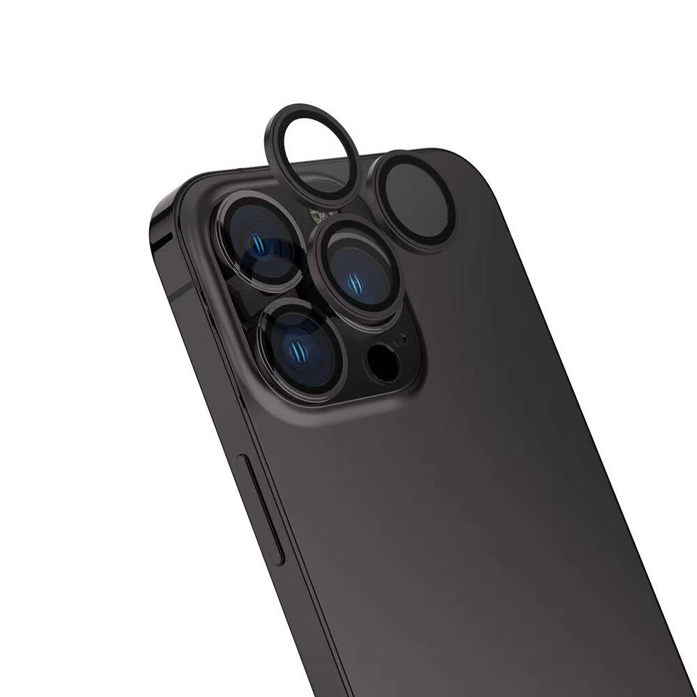 Apple iPhone 16 Pro Max Zore Safir CL-15 Parmak İzi Bırakmayan Anti-Reflective Kamera Lens Koruyucu