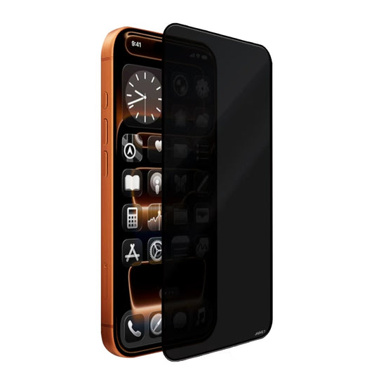 Apple iPhone 16 Pro Mohseven M6 Privacy Temperli Cam Ekran Koruyucu + Kolay Uygulama Aparatı