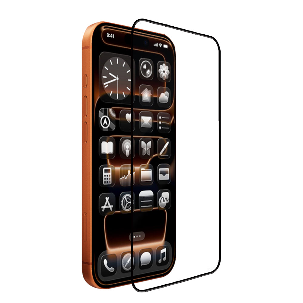 Apple iPhone 16 Pro Mohseven Pure Safir Coating HD 3D Glue Temperli Cam Ekran Koruyucu