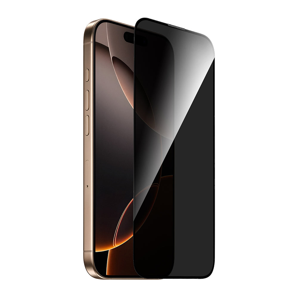 iPhone 16 Pro Wiwu GT-021 Titan Guard Serisi Şok Emici Hibrit Polimer Privacy Ekran Koruyucu Film + Kolay Uygulama Aparatı