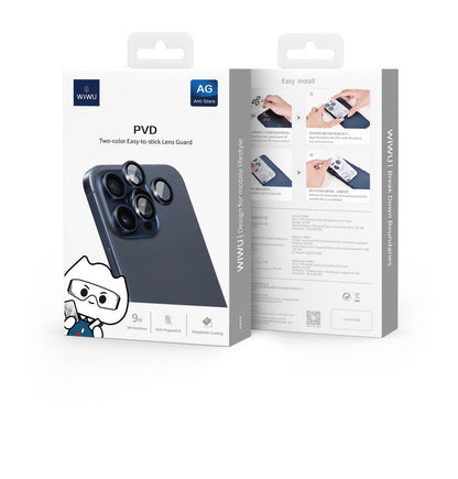 iPhone 16 Pro Wiwu LG-004 PVD Lens Guard Metal Kamera Lens Koruyucu