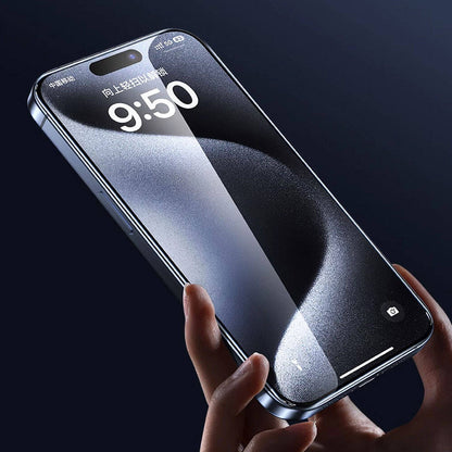 iPhone 16 Wiwu GT-008 Polimer Oleofobik Kaplama Şeffaf Pürüzsüz Temperli Cam Ekran Koruyucu 10'lu Paket