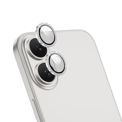 iPhone 16 Wiwu LG-006 Diamond Lens Guard Kolay Uygulama Aparatlı Kamera Lens Koruyucu