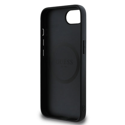 iPhone 16E Kılıf Guess Orjinal Lisanslı 4G Desenli Script Metal Logolu Kapak