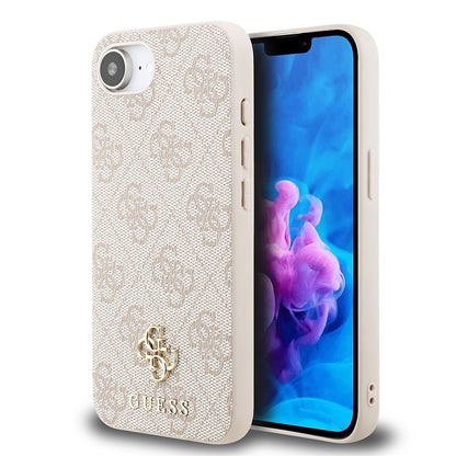 iPhone 16E Kılıf Guess Orjinal Lisanslı M-safe Şarj Özellikli Small 4G Classic Kapak