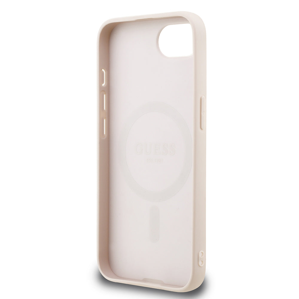 iPhone 16E Kılıf Guess Orjinal Lisanslı M-safe Şarj Özellikli Small 4G Classic Kapak