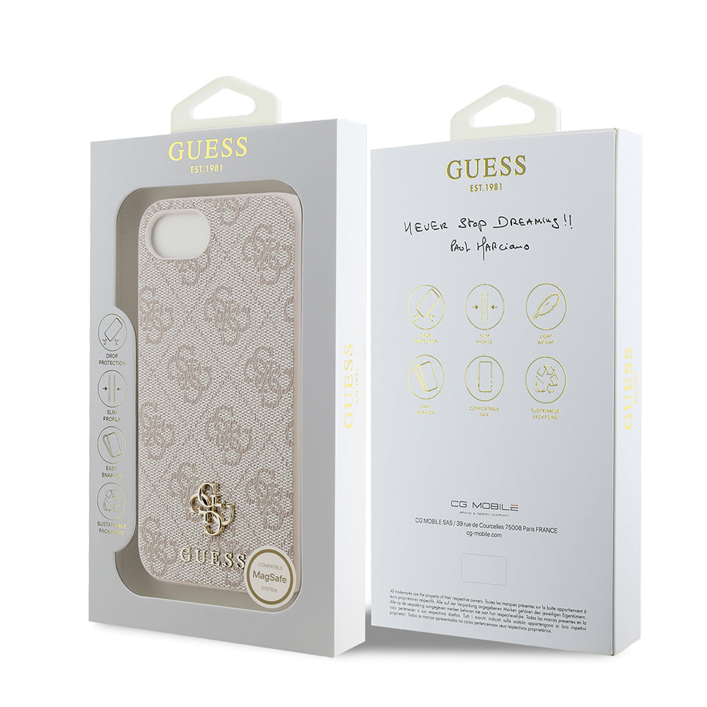 iPhone 16E Kılıf Guess Orjinal Lisanslı M-safe Şarj Özellikli Small 4G Classic Kapak