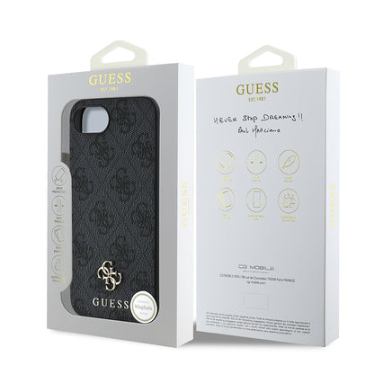 iPhone 16E Kılıf Guess Orjinal Lisanslı M-safe Şarj Özellikli Small 4G Classic Kapak