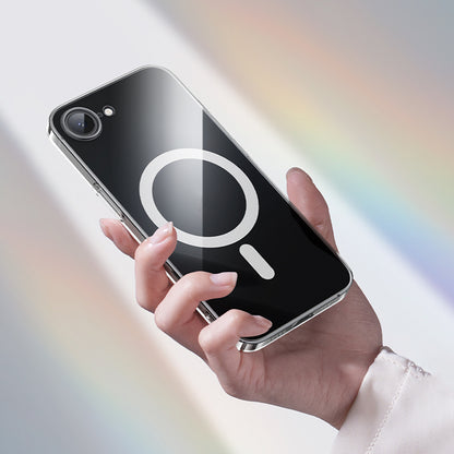iPhone 16E Kılıf M-safe Şarj Özellikli Benks Crystal Serisi Şeffaf Kapak
