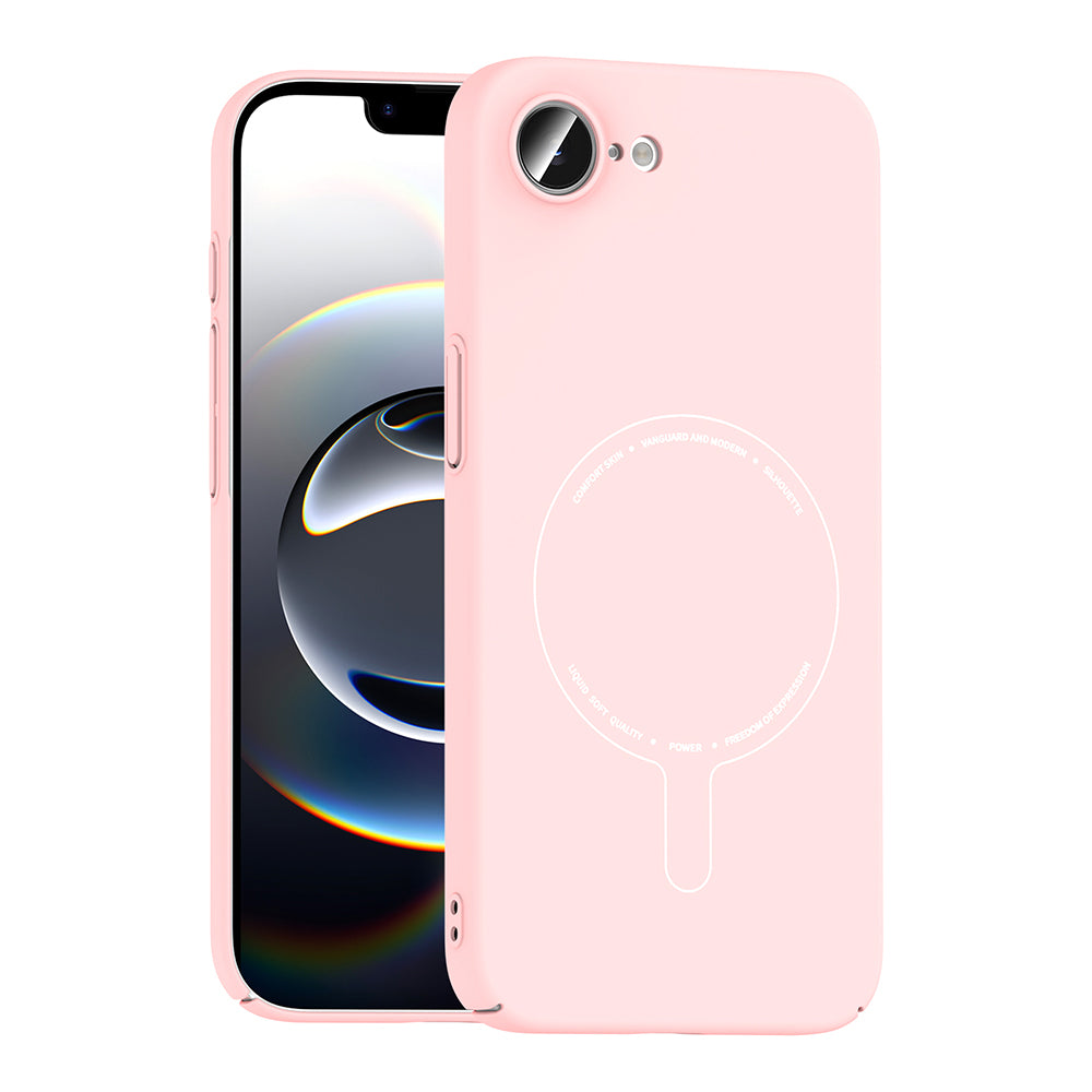 Apple iPhone 16E Kılıf M-Safe Şarj Özellikli Kamera Korumalı Zore Elio Sert PC Kapak