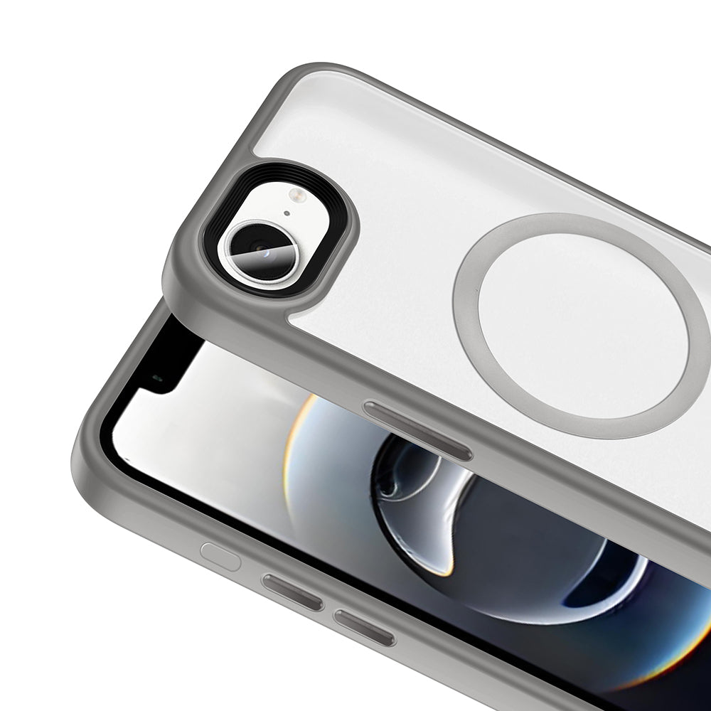 Apple iPhone 16E Kılıf Mat Arka Yüzey Wireless Şarj Özellikli Zore Flet M-safe Kapak