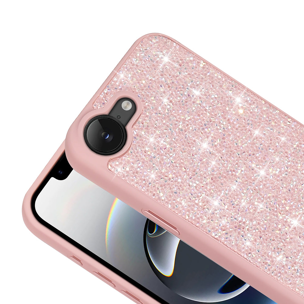 Apple iPhone 16E Kılıf Parlak Taşlı Tasarım Zore Pırlanta Kapak