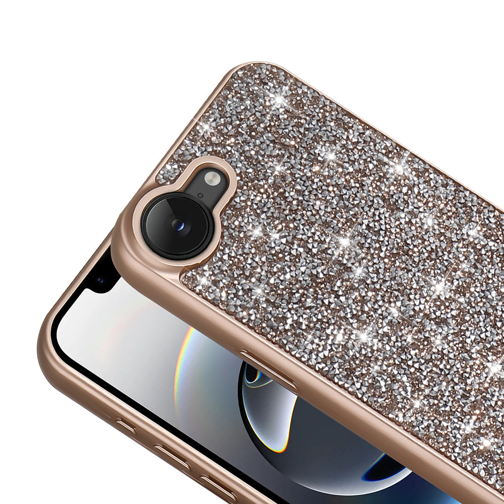 Apple iPhone 16E Kılıf Parlak Taşlı Tasarım Zore Pırlanta Kapak