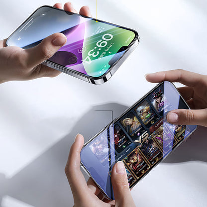 iPhone 16E Wiwu CZ-003 Mavi Işık Teknolojili Hidrofobik ve Oleofobik Parlama Önleyici Cam Ekran Koruyucu