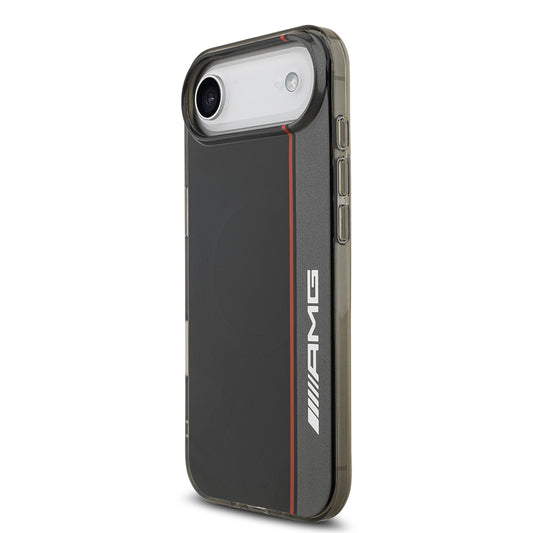 iPhone 17 Air Kılıf AMG Orjinal Lisanslı M-safe Şarj Özellikli IML Baskı Logolu Çift Katmanlı Bow Lines Kapak