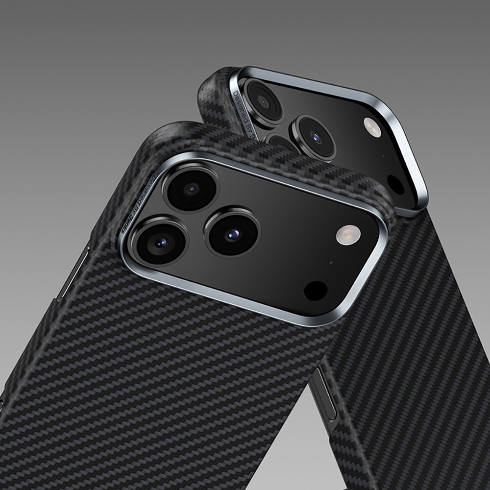 iPhone 17 Air Kılıf Benks M-safe Şarj Özellikli Metal Kamera Çerçeveli Magnetik ArmorAir 600D Kevlar Fiber Kapak
