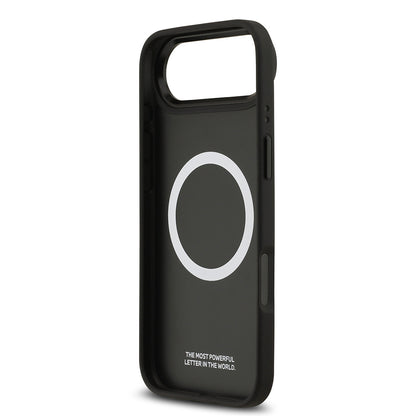 iPhone 17 Air Kılıf BMW Orjinal Lisanslı M-safe Şarj Özellikli Metal BMW ve M Logolu PU Karbon Tasarımlı Kapak