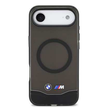 iPhone 17 Air Kılıf BMW Orjinal Lisanslı M-safe Şarj Özellikli Metal Buton Tasarımlı Tranparan M Dizayn Kapak