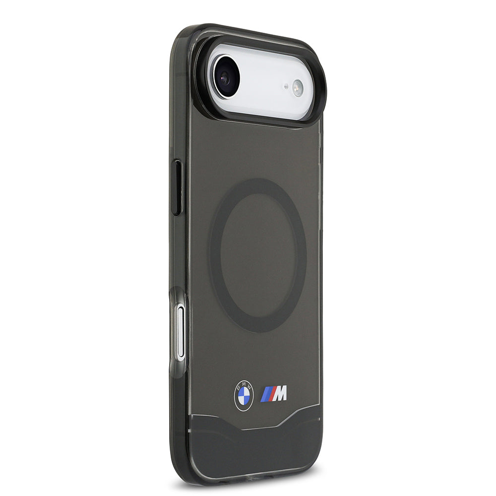 iPhone 17 Air Kılıf BMW Orjinal Lisanslı M-safe Şarj Özellikli Metal Buton Tasarımlı Tranparan M Dizayn Kapak