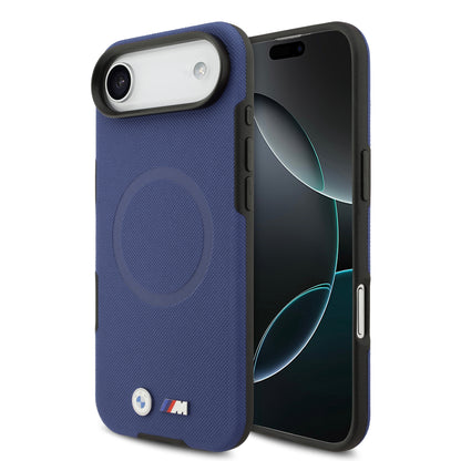 iPhone 17 Air Kılıf BMW Orjinal Lisanslı M-safe Şarj Özellikli Metal Logolu Delikli M Dizayn Deri Kapak