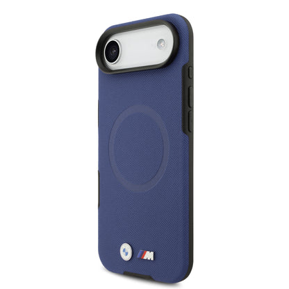 iPhone 17 Air Kılıf BMW Orjinal Lisanslı M-safe Şarj Özellikli Metal Logolu Delikli M Dizayn Deri Kapak
