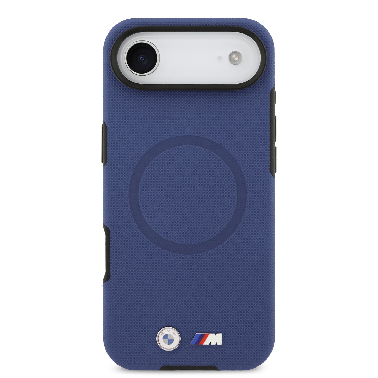 iPhone 17 Air Kılıf BMW Orjinal Lisanslı M-safe Şarj Özellikli Metal Logolu Delikli M Dizayn Deri Kapak