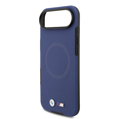 iPhone 17 Air Kılıf BMW Orjinal Lisanslı M-safe Şarj Özellikli Metal Logolu Delikli M Dizayn Deri Kapak