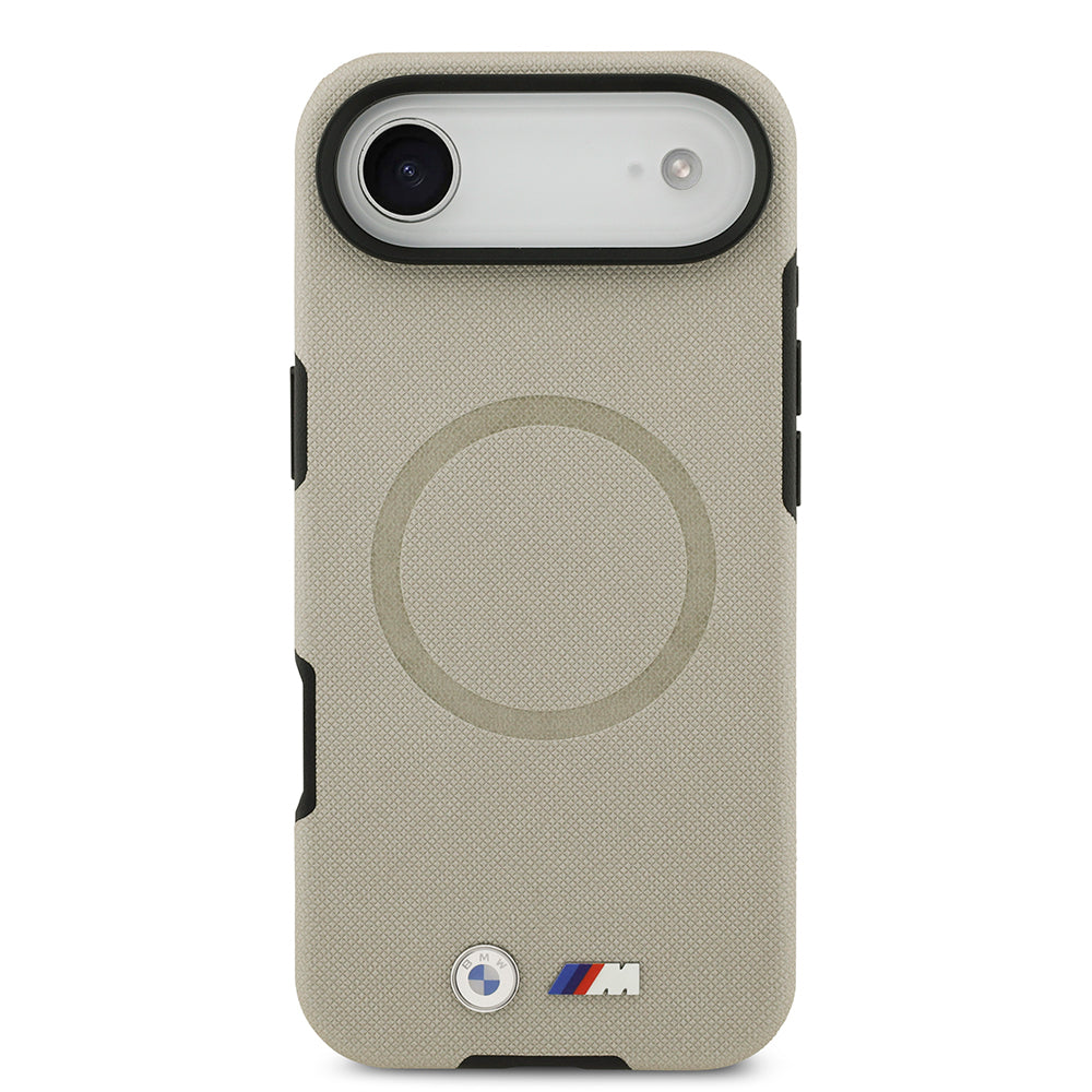 iPhone 17 Air Kılıf BMW Orjinal Lisanslı M-safe Şarj Özellikli Metal Logolu Delikli M Dizayn Deri Kapak