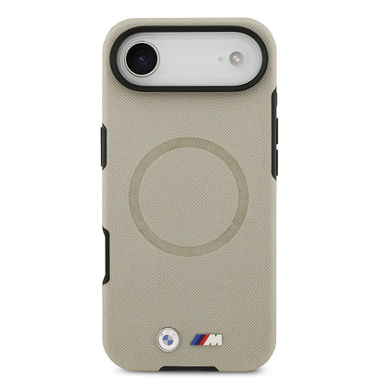 iPhone 17 Air Kılıf BMW Orjinal Lisanslı M-safe Şarj Özellikli Metal Logolu Delikli M Dizayn Deri Kapak
