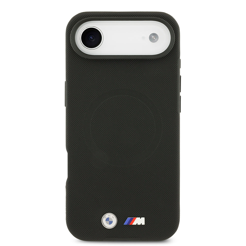 iPhone 17 Air Kılıf BMW Orjinal Lisanslı M-safe Şarj Özellikli Metal Logolu Delikli M Dizayn Deri Kapak