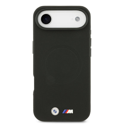 iPhone 17 Air Kılıf BMW Orjinal Lisanslı M-safe Şarj Özellikli Metal Logolu Delikli M Dizayn Deri Kapak