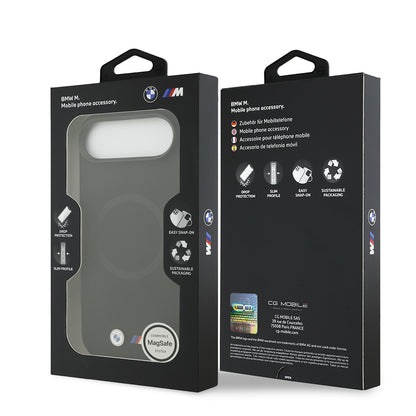 iPhone 17 Air Kılıf BMW Orjinal Lisanslı M-safe Şarj Özellikli Metal Logolu Delikli M Dizayn Deri Kapak