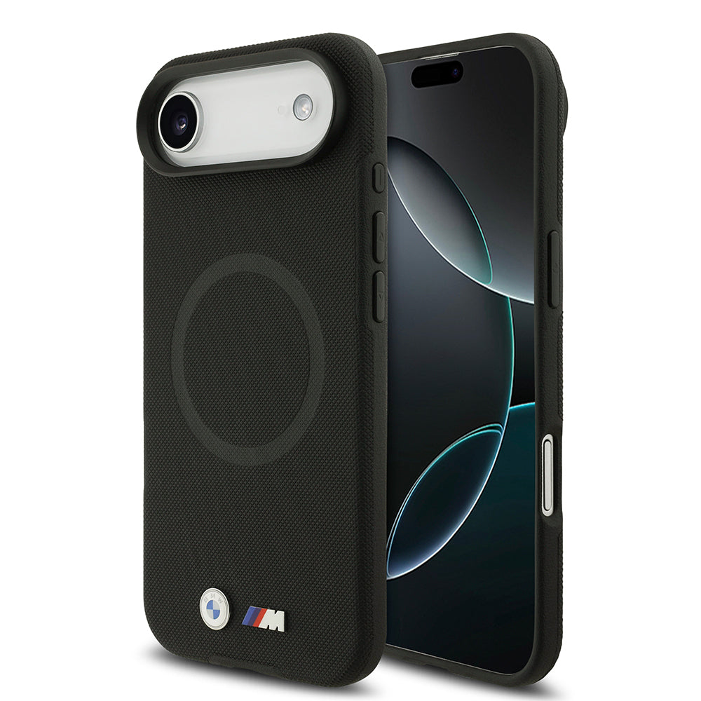 iPhone 17 Air Kılıf BMW Orjinal Lisanslı M-safe Şarj Özellikli Metal Logolu Delikli M Dizayn Deri Kapak