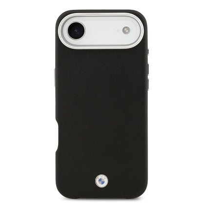 Apple iPhone 17 Air Kılıf BMW Orjinal Lisanslı M-safe Şarj Özellikli Metal Logolu Tam Kaplama Deri Kapak
