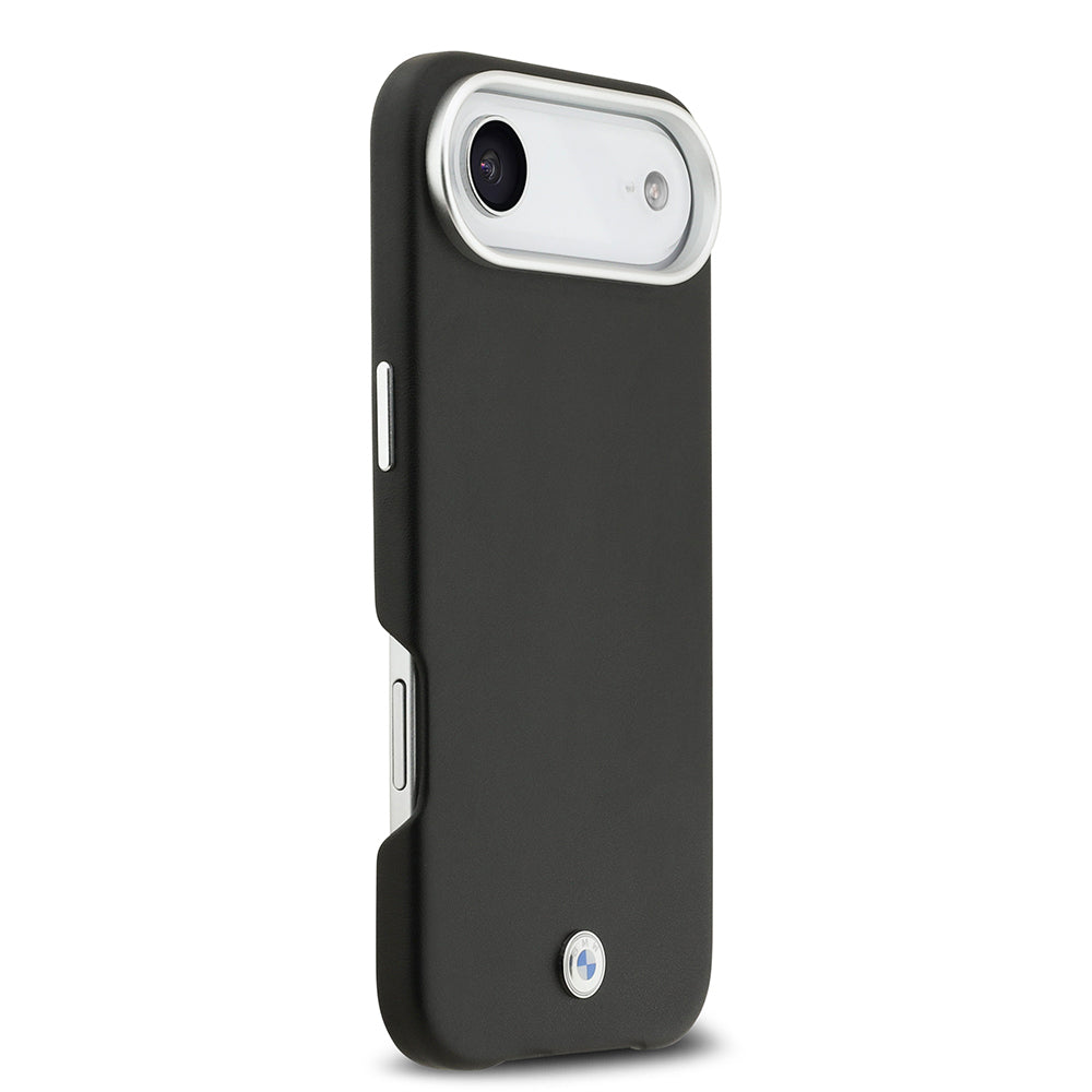 Apple iPhone 17 Air Kılıf BMW Orjinal Lisanslı M-safe Şarj Özellikli Metal Logolu Tam Kaplama Deri Kapak