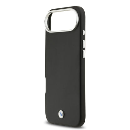Apple iPhone 17 Air Kılıf BMW Orjinal Lisanslı M-safe Şarj Özellikli Metal Logolu Tam Kaplama Deri Kapak