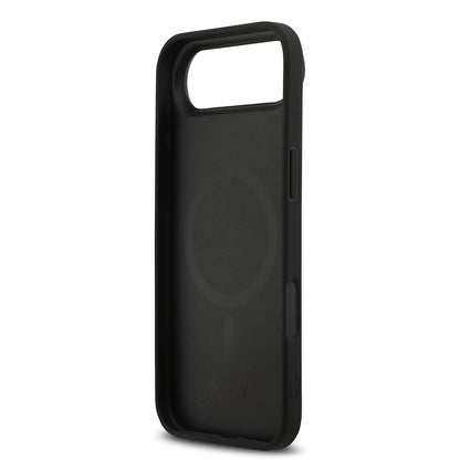 iPhone 17 Air Kılıf DKNY Orjinal Lisanslı M-safe Şarj Özellikli 3D Yazılı Grid Pattern Kapak