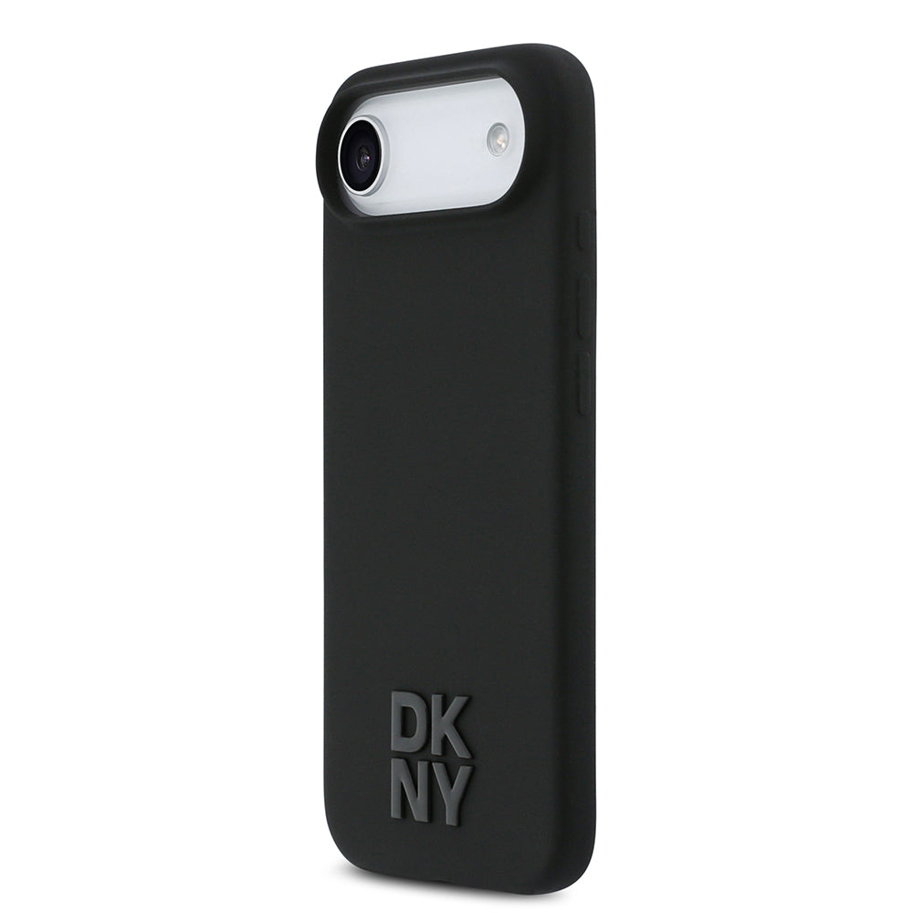 iPhone 17 Air Kılıf DKNY Orjinal Lisanslı M-safe Şarj Özellikli Metal Logolu Silikon Kapak