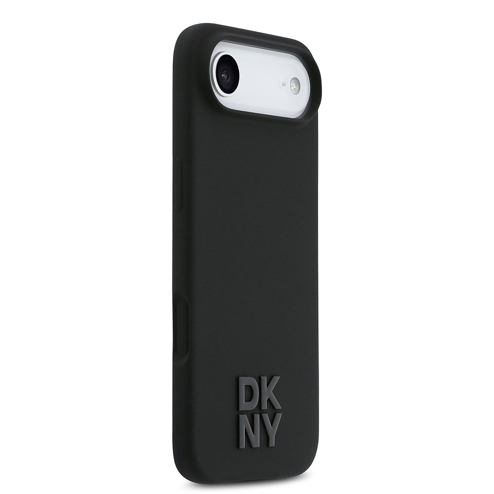 iPhone 17 Air Kılıf DKNY Orjinal Lisanslı M-safe Şarj Özellikli Metal Logolu Silikon Kapak