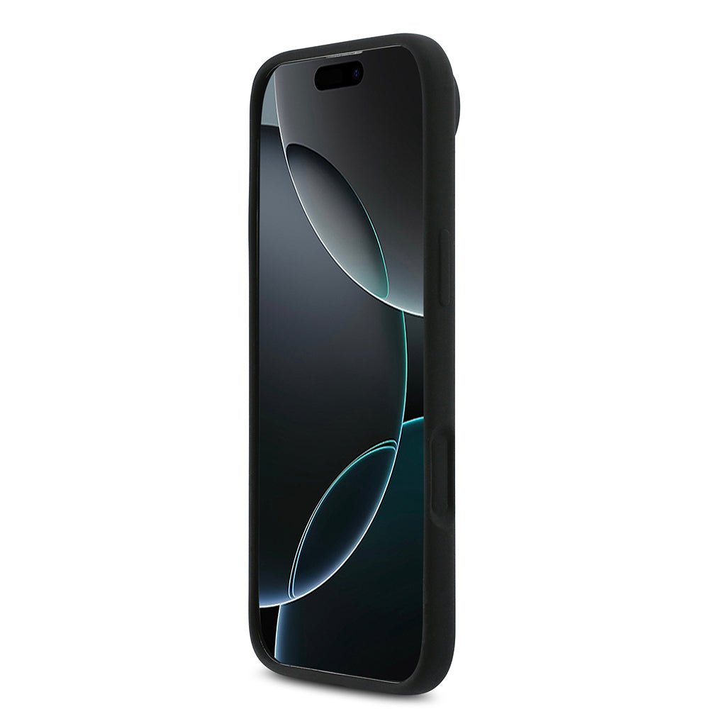 iPhone 17 Air Kılıf DKNY Orjinal Lisanslı M-safe Şarj Özellikli Metal Logolu Silikon Kapak