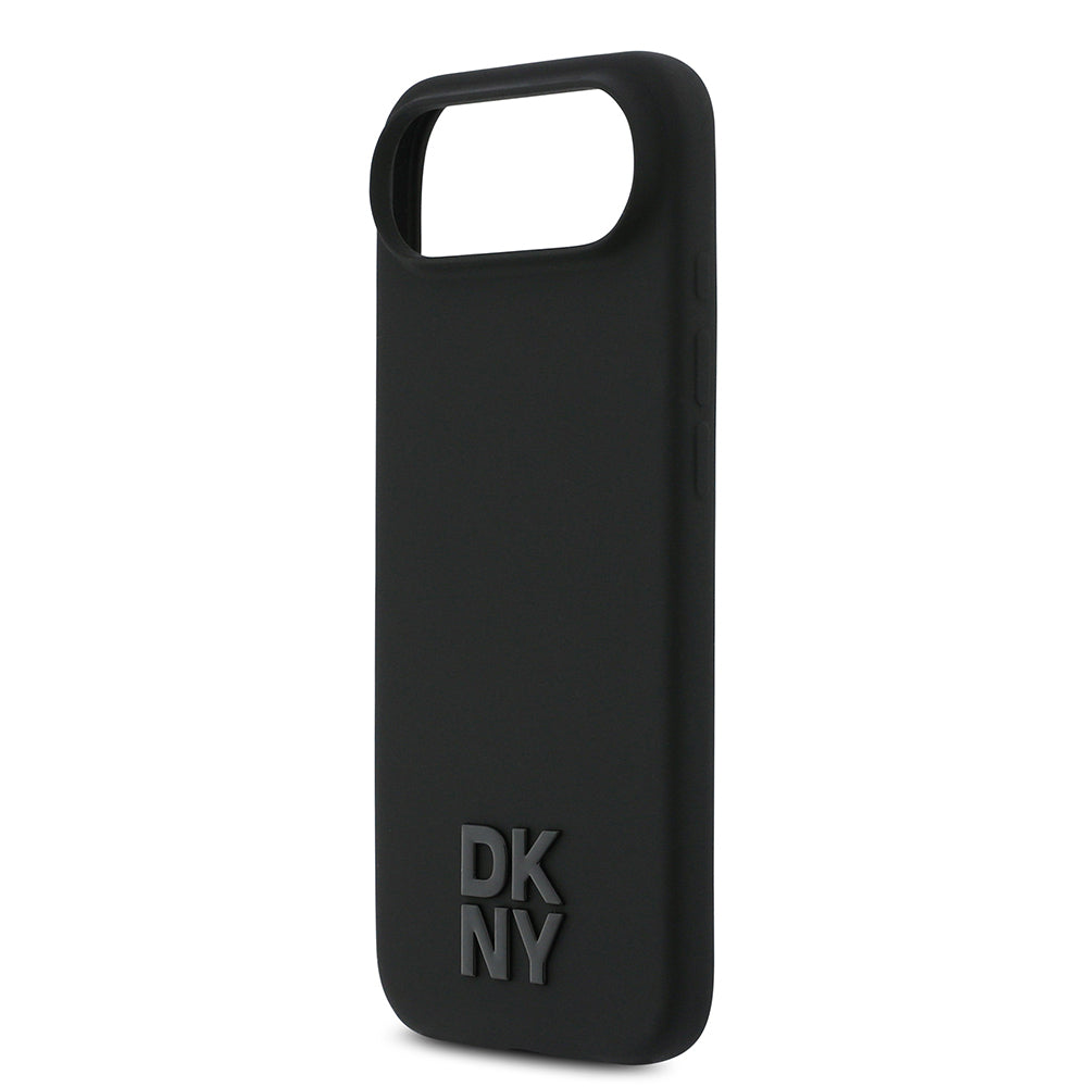 iPhone 17 Air Kılıf DKNY Orjinal Lisanslı M-safe Şarj Özellikli Metal Logolu Silikon Kapak