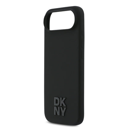 iPhone 17 Air Kılıf DKNY Orjinal Lisanslı M-safe Şarj Özellikli Metal Logolu Silikon Kapak