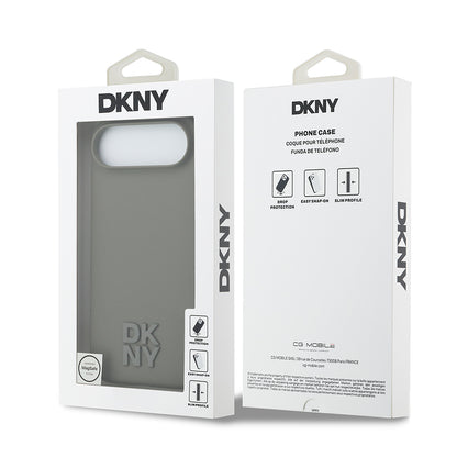 iPhone 17 Air Kılıf DKNY Orjinal Lisanslı M-safe Şarj Özellikli Metal Logolu Silikon Kapak